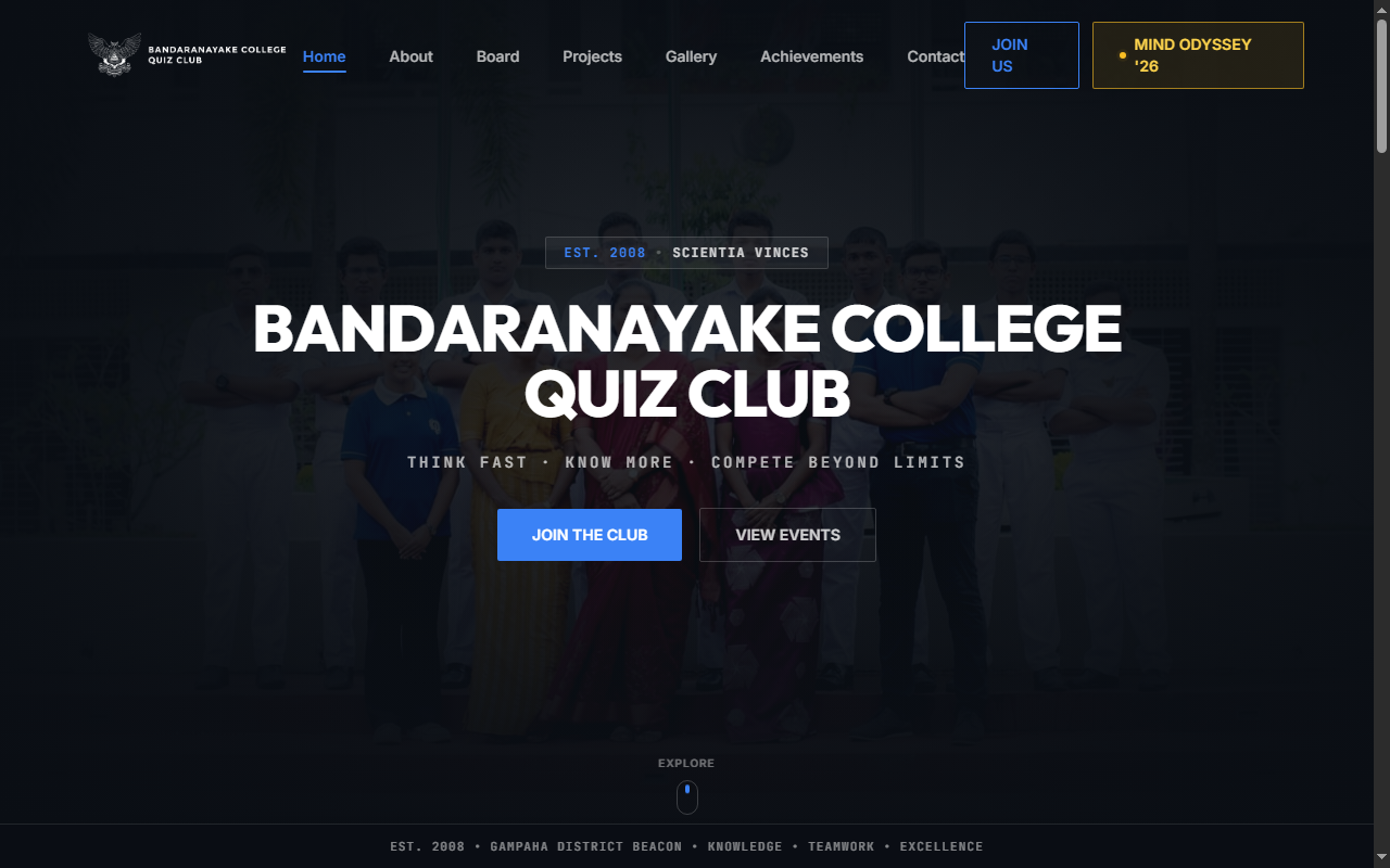 Bandaranayake College Quiz Club (BCQC)